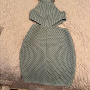 Meshki Cut Out High Neck Dress